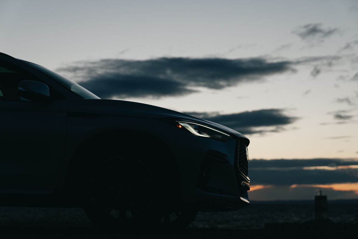 Stock automotive image illustrating advertising creative